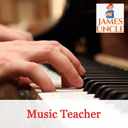 Music teacher Mr. Arup Ghosh in Santragachi